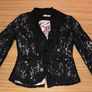 🌷3 for $15🌷 HAZEL Lace Single Button Blazer